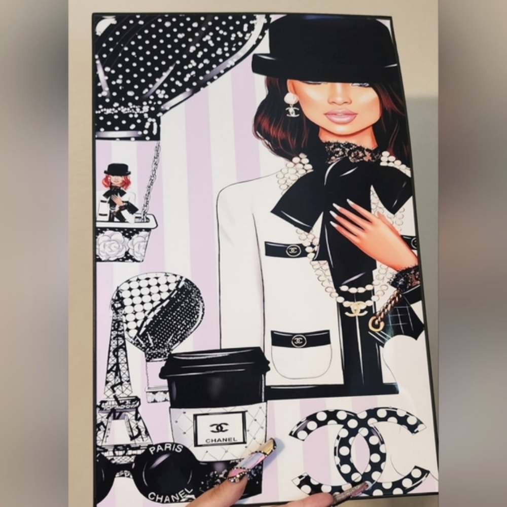 Designer inspired 11"x17" Framed Wall Art